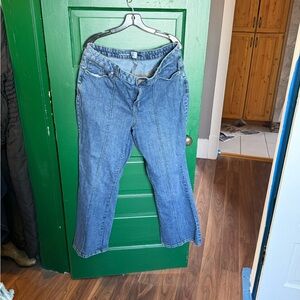 Classic Blue Women's Jeans front seam